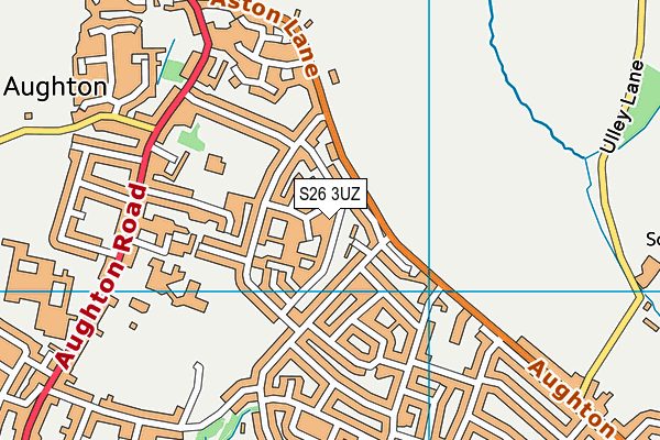 S26 3UZ map - OS VectorMap District (Ordnance Survey)