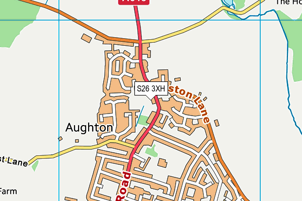 Aughton Early Years Centre map (S26 3XH) - OS VectorMap District (Ordnance Survey)