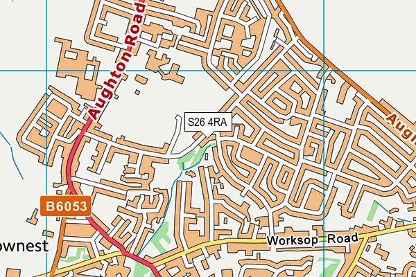 S26 4RA map - OS VectorMap District (Ordnance Survey)