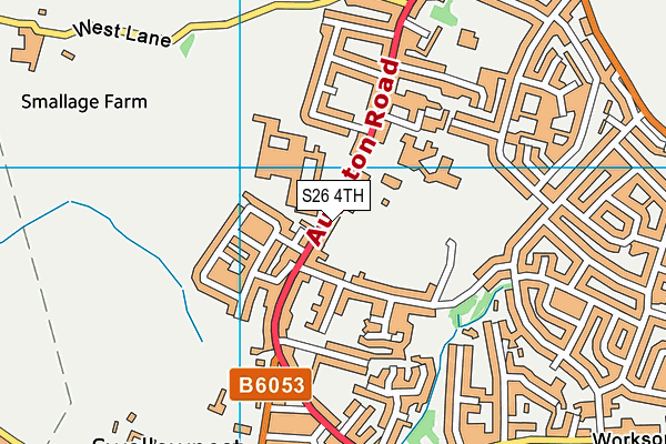 S26 4TH map - OS VectorMap District (Ordnance Survey)