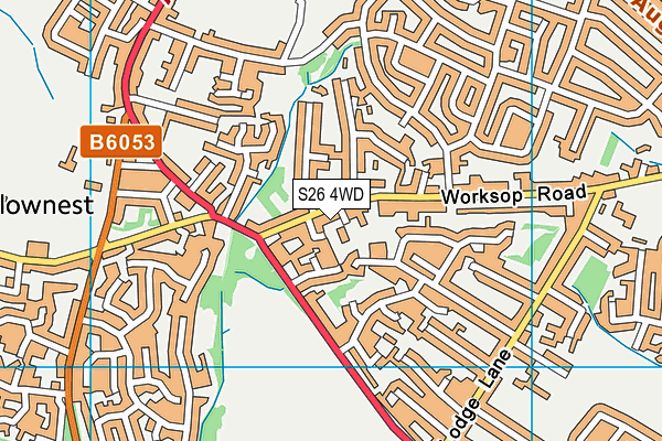 S26 4WD map - OS VectorMap District (Ordnance Survey)