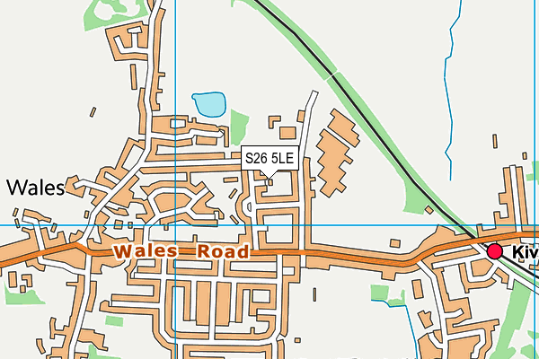 S26 5LE map - OS VectorMap District (Ordnance Survey)