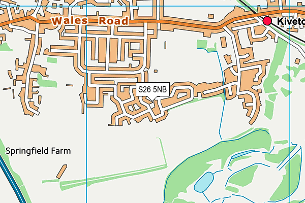 S26 5NB map - OS VectorMap District (Ordnance Survey)