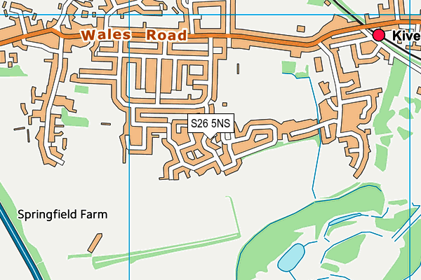 S26 5NS map - OS VectorMap District (Ordnance Survey)