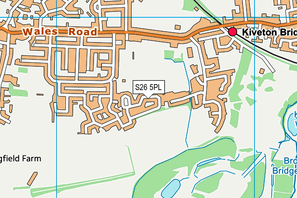 S26 5PL map - OS VectorMap District (Ordnance Survey)