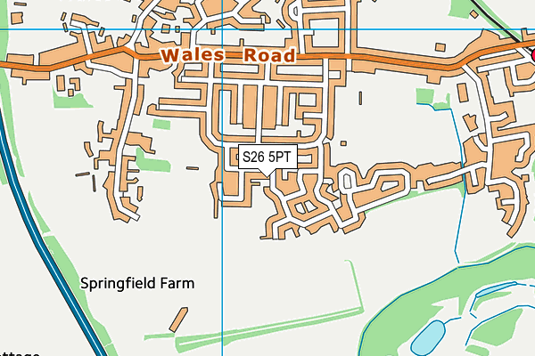 S26 5PT map - OS VectorMap District (Ordnance Survey)
