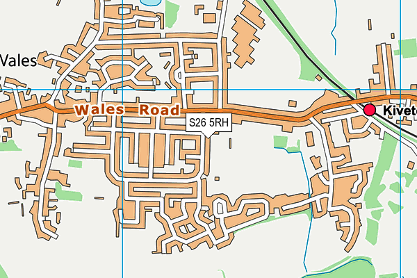 S26 5RH map - OS VectorMap District (Ordnance Survey)