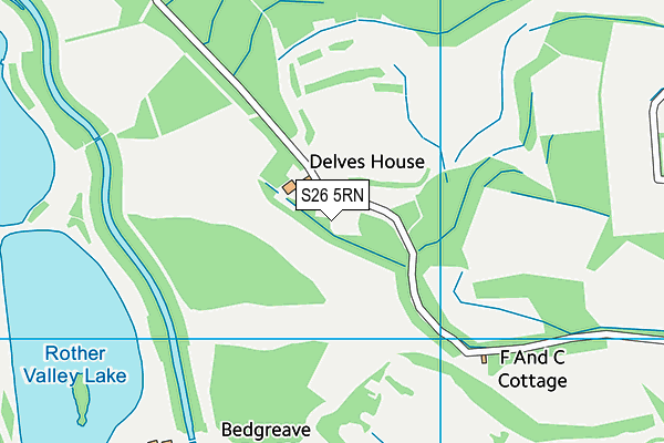 S26 5RN map - OS VectorMap District (Ordnance Survey)