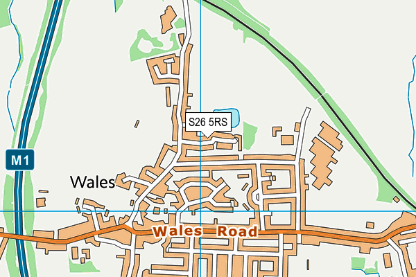 S26 5RS map - OS VectorMap District (Ordnance Survey)