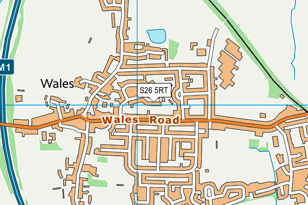 S26 5RT map - OS VectorMap District (Ordnance Survey)