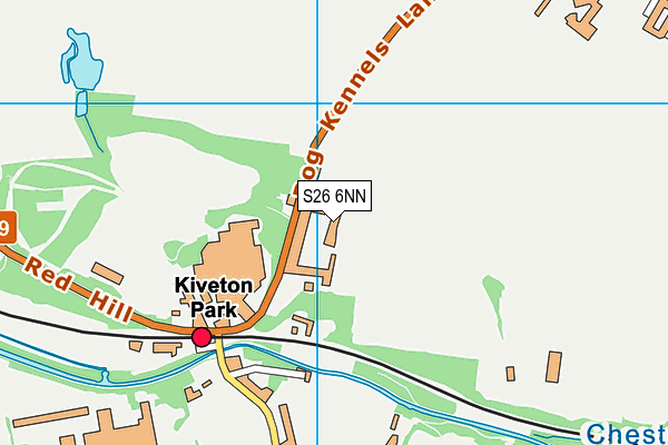 S26 6NN map - OS VectorMap District (Ordnance Survey)