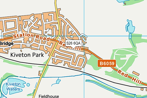 Redhills (Closed) map (S26 6QA) - OS VectorMap District (Ordnance Survey)