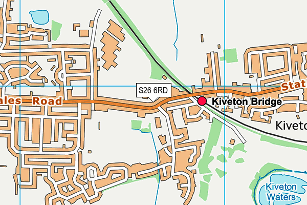 S26 6RD map - OS VectorMap District (Ordnance Survey)