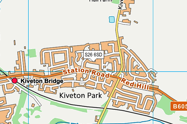 S26 6SD map - OS VectorMap District (Ordnance Survey)