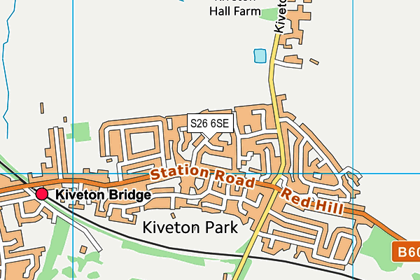 S26 6SE map - OS VectorMap District (Ordnance Survey)