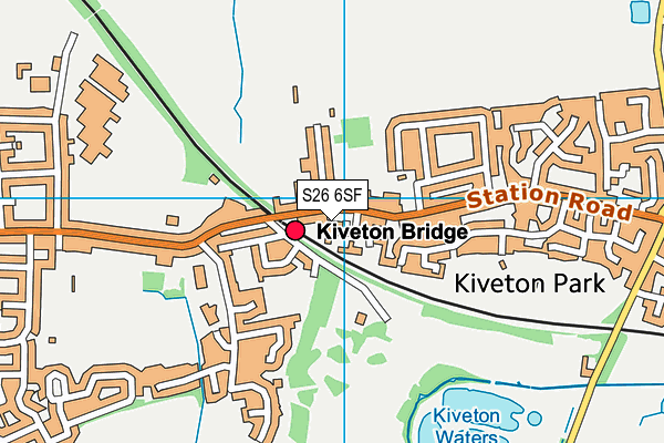 S26 6SF map - OS VectorMap District (Ordnance Survey)