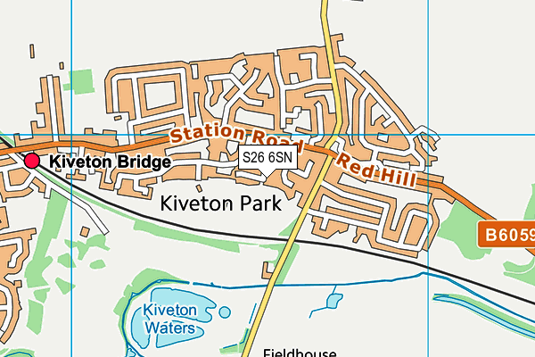 S26 6SN map - OS VectorMap District (Ordnance Survey)