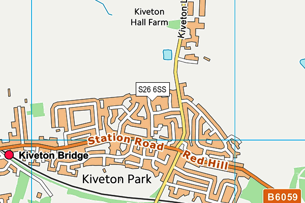 S26 6SS map - OS VectorMap District (Ordnance Survey)