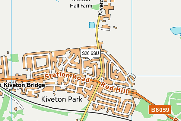 S26 6SU map - OS VectorMap District (Ordnance Survey)