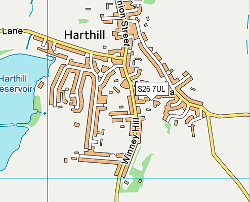 S26 7UL map - OS VectorMap District (Ordnance Survey)
