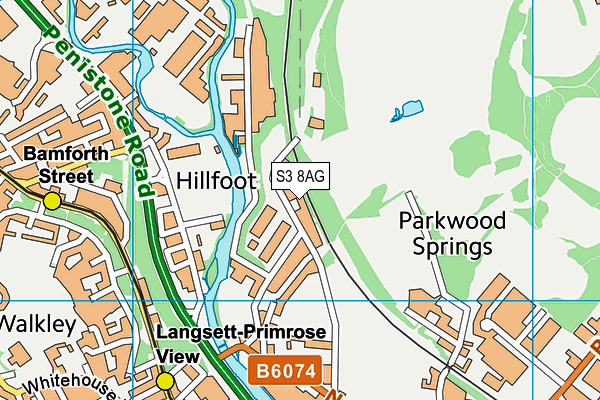 Parkwood College (Closed) map (S3 8AG) - OS VectorMap District (Ordnance Survey)