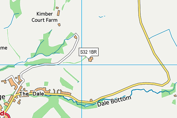 S32 1BR map - OS VectorMap District (Ordnance Survey)