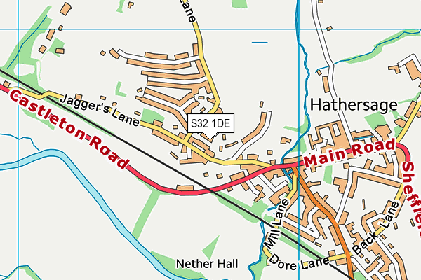 S32 1DE map - OS VectorMap District (Ordnance Survey)