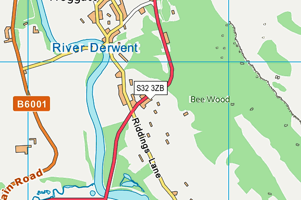 S32 3ZB map - OS VectorMap District (Ordnance Survey)