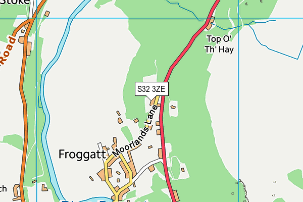 S32 3ZE map - OS VectorMap District (Ordnance Survey)
