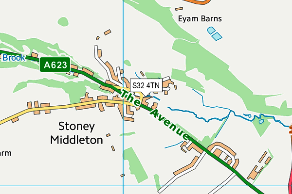 S32 4TN map - OS VectorMap District (Ordnance Survey)