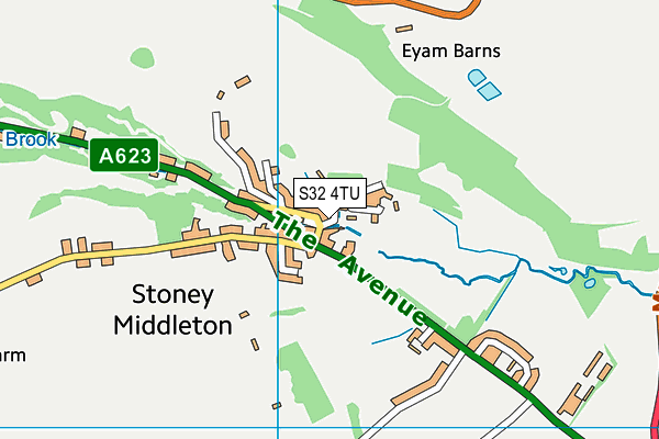 S32 4TU map - OS VectorMap District (Ordnance Survey)