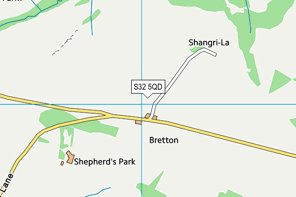 S32 5QD map - OS VectorMap District (Ordnance Survey)