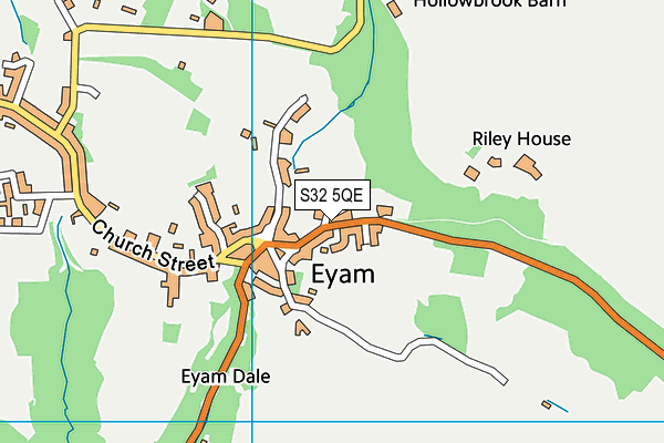 S32 5QE map - OS VectorMap District (Ordnance Survey)