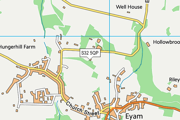 Eyam Sports Field map (S32 5QP) - OS VectorMap District (Ordnance Survey)