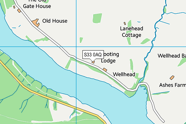 S33 0AQ map - OS VectorMap District (Ordnance Survey)