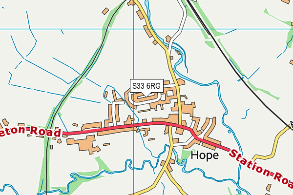 S33 6RG map - OS VectorMap District (Ordnance Survey)