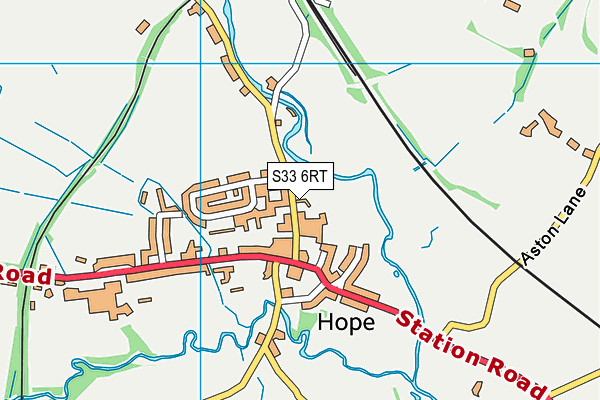 S33 6RT map - OS VectorMap District (Ordnance Survey)