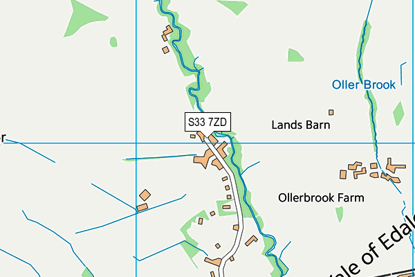 Edale CofE Primary School map (S33 7ZD) - OS VectorMap District (Ordnance Survey)