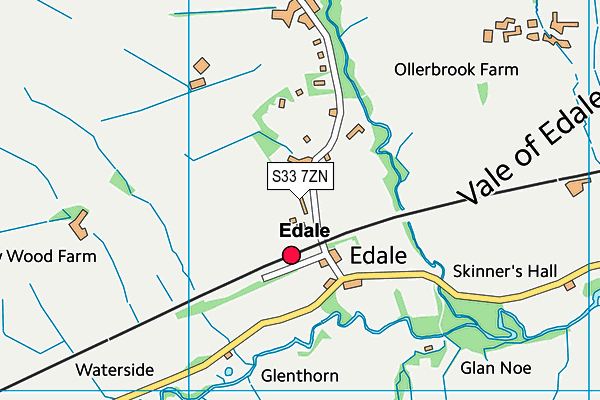 S33 7ZN map - OS VectorMap District (Ordnance Survey)