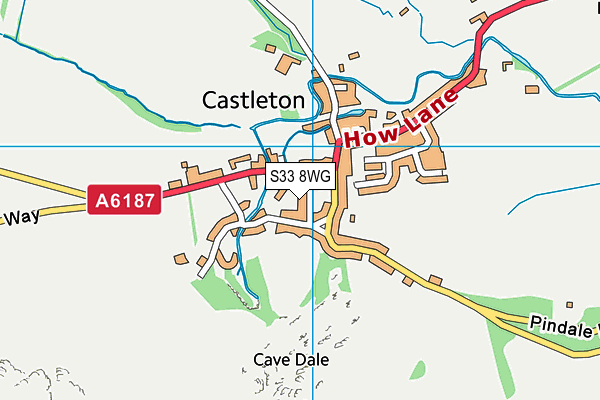 S33 8WG map - OS VectorMap District (Ordnance Survey)