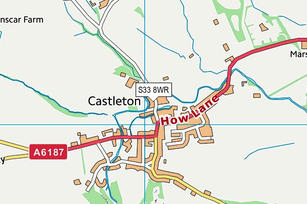 S33 8WR map - OS VectorMap District (Ordnance Survey)