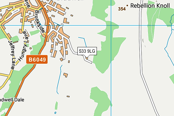 S33 9LG map - OS VectorMap District (Ordnance Survey)