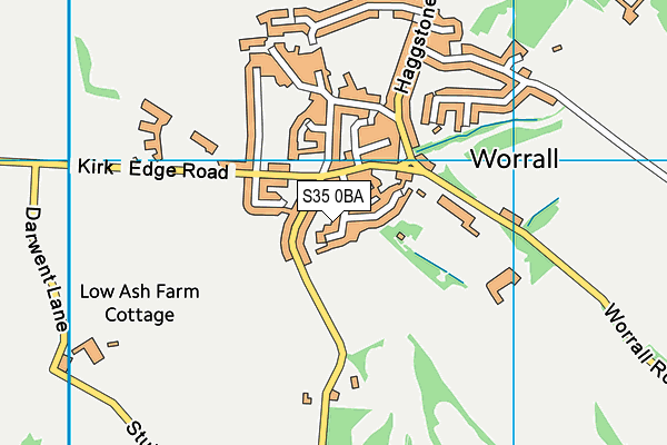 S35 0BA map - OS VectorMap District (Ordnance Survey)