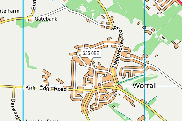S35 0BE map - OS VectorMap District (Ordnance Survey)