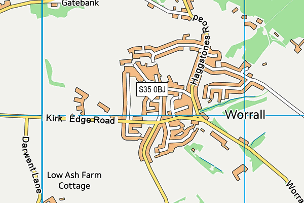 S35 0BJ map - OS VectorMap District (Ordnance Survey)