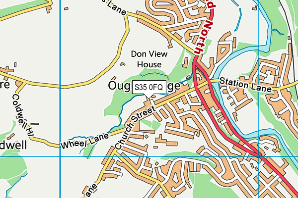 S35 0FQ map - OS VectorMap District (Ordnance Survey)