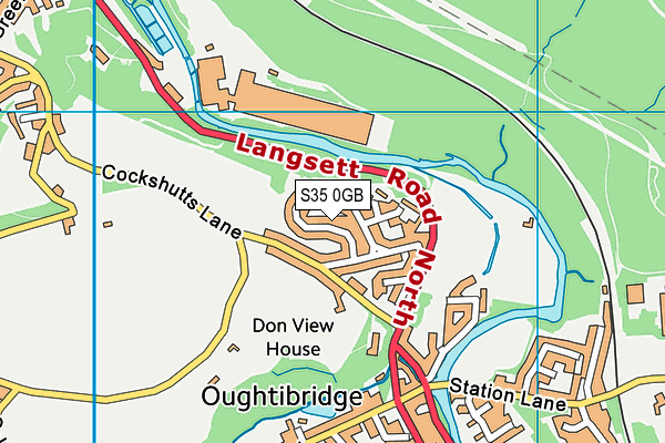 S35 0GB map - OS VectorMap District (Ordnance Survey)