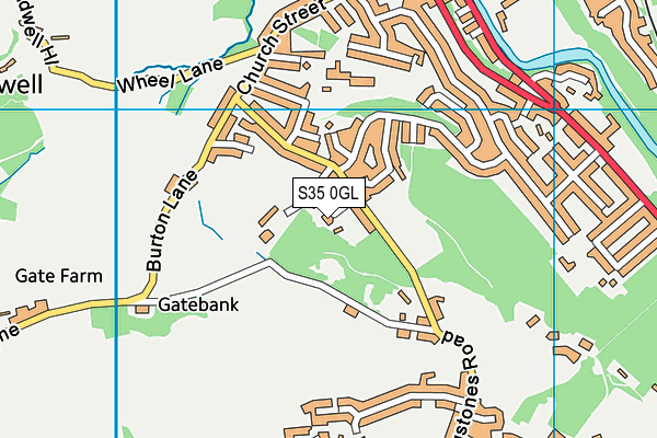 S35 0GL map - OS VectorMap District (Ordnance Survey)