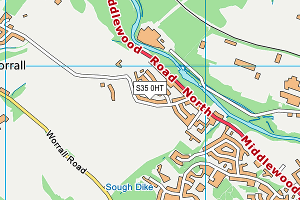 S35 0HT map - OS VectorMap District (Ordnance Survey)