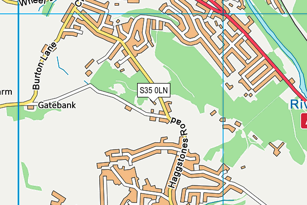 S35 0LN map - OS VectorMap District (Ordnance Survey)